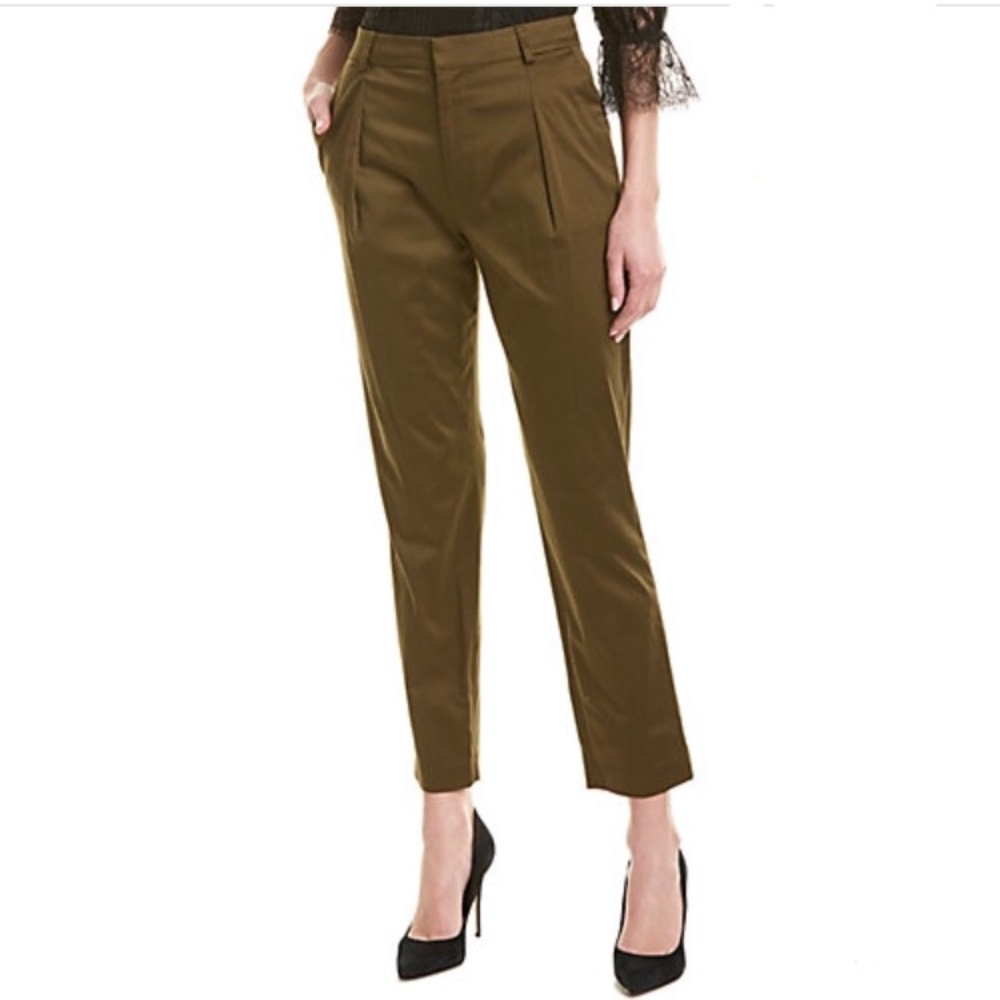 Alice + Olivia Olive Green Trousers